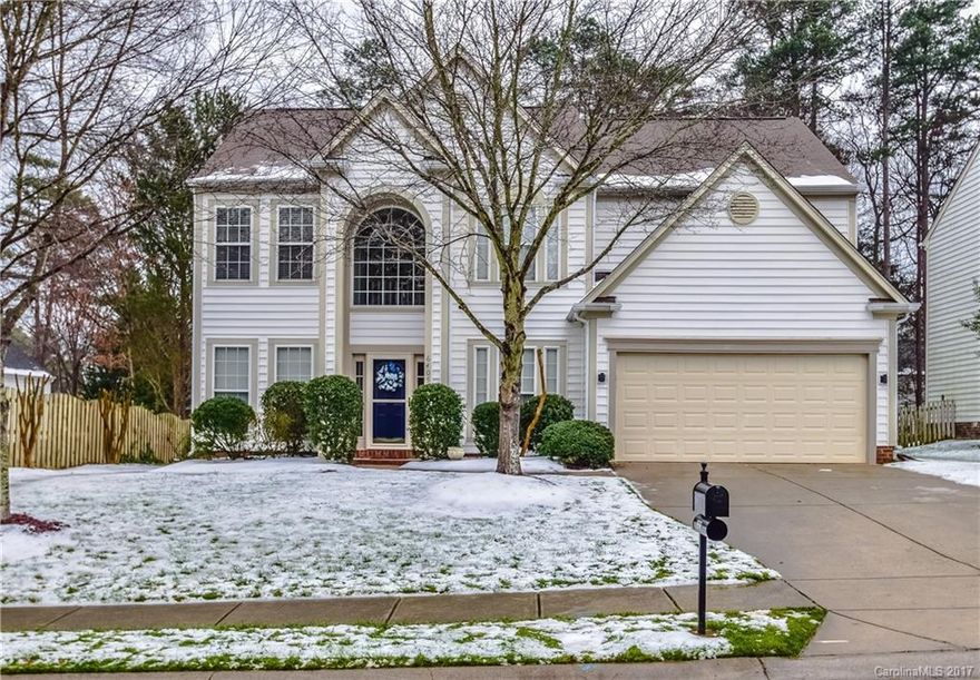 Highland Creek charmer w/ many special features! Property is a 3 bedroom + bonus/bedroom w/ additional perks including both a sunroom & screened porch. Large fully fenced backyard. Home has newly installed gutter guards & garage keypad. New paint throughout the interior & granite countertops in the kitchen. Unique location w/ pond & walking trail access out your front door. Super close to Concord Mills, interstates, Uptown & LKN. HSA Home Warranty to convey & termite warranty in place.