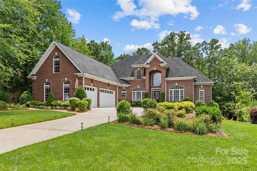 Located on a quiet cul-de-sac, this meticulously maintained full brick home is in the desirable Laurel Creek neighborhood. Primary bedroom on main with his & hers en suite bathrooms as well as separate walk in closets. 9' ceilings on upper & lower with upgraded trim. Front office has french doors so working from home is a possibility. Kitchen overlooks the breakfast room & family/"hearth room" with a see through fireplace & flanking bookcases. All bedrooms have walk in closets offering plenty of storage. Additional walk in attic storage over the 3 car garage is perfect for storing seasonal items. The large screened porch is spacious enough for dining as well as conversational seating. The walk in crawl space has a commercial grade dehumidifier offering another area to store lawn equipment or items that would normally be stored in the garage. Community clubhouse, pool, tennis courts & walking trails. Easy access to I-77, shopping & restaurants.