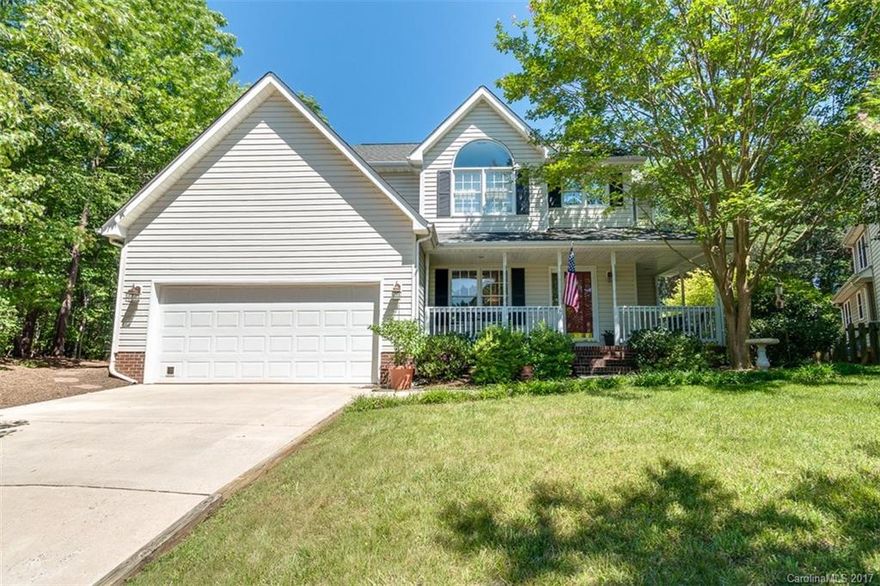 Much sought-after Tega Cay home seeking new owners!  This one needs to be top of list.  Gorgeous wood flooring, carpet, updated light fixtures installed within the last year!  HVAC both floors approximately 7 years old with a 10 year transferable warranty. Roof approximately 5 years old.  Master bath has been totally transformed into a spa retreat.  Grand entry into formal dining room flowing into kitchen-breakfast area which overlooks family room. Oversized tree-lined backyard provides privacy.