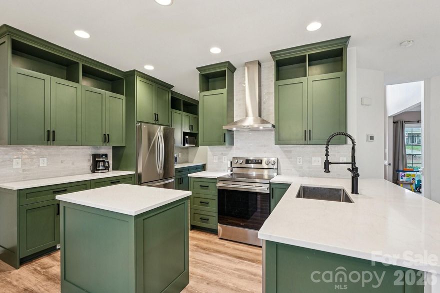 Beautifully updated and set on nearly an acre in the highly sought-after Hunters Pointe community, this home offers the perfect blend of modern upgrades, functional living, and serene outdoor space.
Extensively improved for both comfort and peace of mind, recent upgrades include brand-new windows, HVAC systems, furnaces, and air ducts, along with newer hardwood flooring on the main level and in the primary bath. A new composite deck, brand-new fence, and side-load garage with epoxy floors further enhance both style and functionality. The fully renovated kitchen and spa-inspired primary bathroom complete the home’s impressive list of thoughtful updates.
A grand two-story foyer welcomes you inside, opening to a light-filled main level designed for everyday living and effortless entertaining. The home features a formal dining room, spacious office or flex space, and an inviting living room centered around a stunning marble fireplace.
The beautifully renovated kitchen serves as the heart of the home, showcasing a large center island, breakfast bar, stainless steel appliances, tile backsplash, pantry, and a stylish dry bar. The adjoining breakfast nook, highlighted by a charming bay window, fills the space with natural light and overlooks the private backyard.
Upstairs, the primary suite offers a true retreat with vaulted ceilings, a walk-in closet, and a fully remodeled spa-like bath featuring dual vanities and a jetted tub. Generously sized secondary bedrooms and a large bonus room provide exceptional flexibility, easily functioning as a 4th bedroom, media room, playroom, or guest space.
Outdoor living is equally impressive, with a new composite deck overlooking the expansive backyard—perfect for entertaining, relaxing, or enjoying the surrounding natural setting. The property also offers direct access to a nearby walking trail, adding to its lifestyle appeal.
Located in Hunters Pointe, known for its spacious homesites, top-rated schools, and convenient location, this home presents a rare opportunity to enjoy updated living on a private, nearly one-acre lot.
Homes like this rarely come available—don’t miss your opportunity.