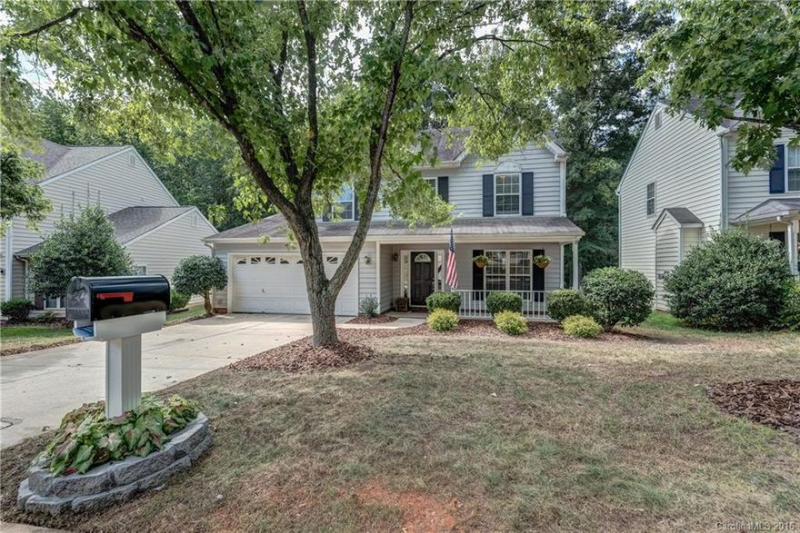 Enjoy mornings on this large rocking chair front porch or bbq's on the oversized back deck with this lovely Forest Pond home in University Area. This quiet neighborhood is  convenient to Uptown, UNCC, and minutes from I-77, I-85, and I-485. Offering hardwood floors, two-car garage, and fenced yard. All appliances will convey including washer and dryer. This beauty is priced right and won't last long!