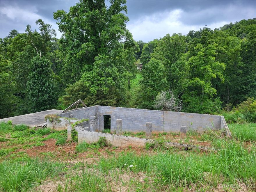 ATTENTION BUILDERS and anyone looking for a solid head start on building their dream home.  Foundation is ready and blueprints are available for a 3 bedroom/2 bath home in the charming subdivision of Petersburg Crossing. Beautiful long range mountain views. NO Mobiles allowed. Conveniently located between Marshall and Mars Hill.  Only 30 minutes to Asheville. Well is drilled and ready.  Septic permit on file for 3 BR home.