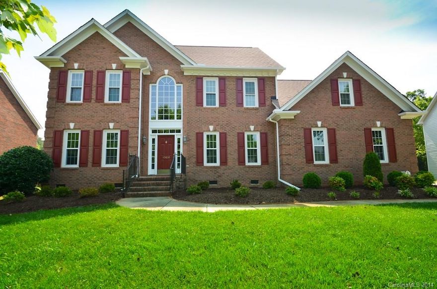 Stunning Home in Ballantyne with gleaming hardwoods, elegant formal dining and living room or private home office!  Wonderful updated kitchen flows easily into the great room which has a handsome fireplace and plenty of unique character!  Spacious 5 bedrooms 3.5 Bathrooms plus a huge bonus room! Outside is a fabulous backyard oasis complete with huge deck, lush lawn and park-like setting! All this plus an outstanding location close to shopping, dining, area schools and entertainment!