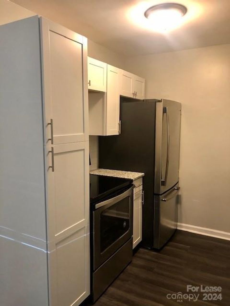 Newly remodeled spacious 2 bedroom in Concord. Just minutes from Downtown Concord. Inside there is new laminate flooring, grey tones throughout, updated kitchen with modern appliances and new cabinetry. Bedrooms are huge! Bathroom has marble surround, new vanity, new flooring and new fixtures. This unit is in the back of the complex so very private.