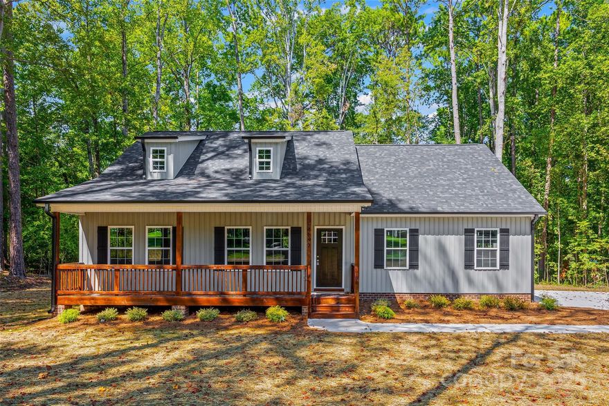 New construction alert! This 3-Bedroom, 3 Full Bath beauty sits on a spacious 0.92-acre corner lot with NO HOA and county taxes only—the freedom you've been looking for! The smart floor plan includes a finished bonus room and full bathroom over the side-load 2-car garage, perfect for a home office, gym, or extra guest space. All bedrooms and baths are generously sized, and the layout is designed for easy living.  Relax on the large covered front porch or entertain out back on the covered rear porch—perfect for Carolina evenings. Located perfectly between Rock Hill and York, you're just minutes from the best of both towns while enjoying a peaceful, country-like setting. Don’t miss your chance to own a brand-new home with space to breathe and room to grow.