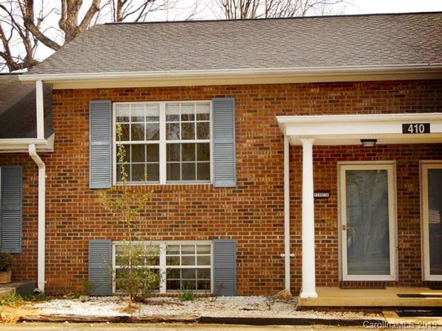 Cozy two story brick town house!   This home offers the convenience living close to town, church and shopping.  Main living level offers living room, one half bath, open kitchen and dining.  Private patio makes a perfect place for morning coffee or just enjoying nature.  Upper level  features  two large bedrooms and 1 full bath.