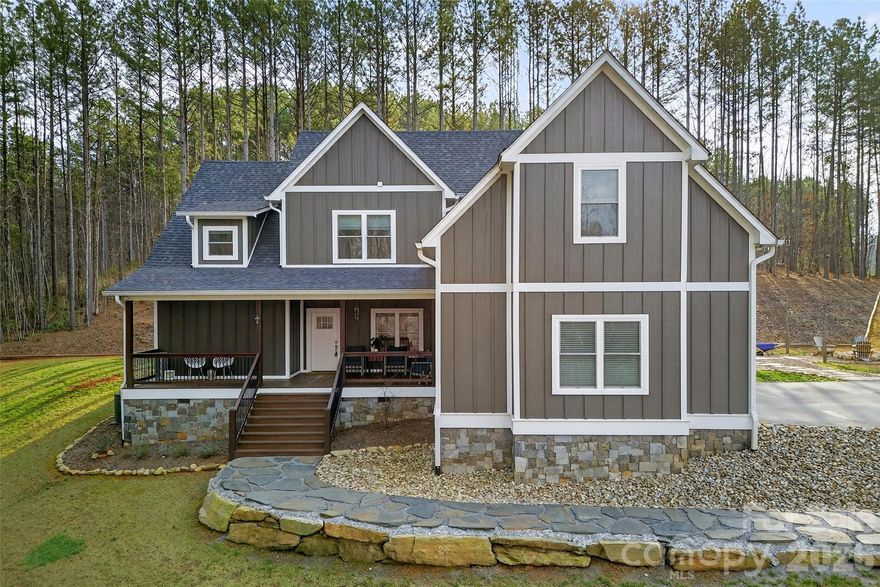 This is the one you’ve been waiting for! Nestled on 3 acres, this beautiful home offers the perfect blend of space, comfort, and charm. The expansive main level features a private primary suite with a luxurious en-suite bath, a vaulted living room with a stunning floor-to-ceiling fireplace, and a spacious kitchen complete with an oversized island—ideal for entertaining. You’ll also love the convenient mudroom and laundry area. Upstairs, you’ll find two bedrooms, two bathrooms, and two additional bonus rooms—plus a hidden gem: a secret bonus room tucked behind a bookcase door! Step outside to the covered back porch, the perfect spot to relax and enjoy the fresh mountain air. Located just minutes from I-40 and downtown Marion, this home offers both convenience and privacy in a serene setting. Don’t miss your chance to make it yours!