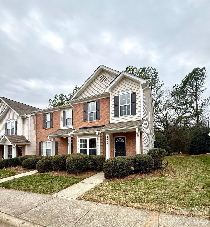WOW!!! What a price on this 3 bedroom 2.5 bath home. Spacious and versatile townhome in the desirable Summerfield Townhome community, just minutes from downtown Matthews. Rare end unit has plenty of light. First class pool in this sought after neighborhood. Bring your paint! New carpet. Upstairs has perfect split floorplan. Private rear patio. Plenty of parking. Home is empty and easy to show. This one can close quick. Plenty of space in this maintenance free gem.