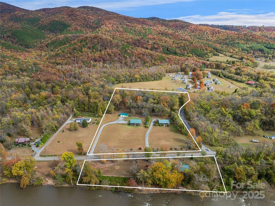 Discover River Lodge Retreat, an established short-term rental property in the heart of Hot Springs, NC, offering a rare blend of income, expansion opportunity, and mountain tranquility. Spanning +/-8.5 private acres along the French Broad River, this property includes three furnished, income-producing cabins—each thoughtfully updated and surrounded by the sights and sounds of nature.
Beyond the existing rentals, multiple build sites invite future growth. One riverfront site already has its own address, septic system, and power in place, ready for a new cabin or luxury riverside retreat. At the top of the property, multiple flat wooded sites provide easy access from an existing road—ideal for additional vacation rentals, a campground, or a private owner’s residence overlooking the valley and river below.
This property is located just minutes from downtown Hot Springs, known for its natural hot mineral springs, charming shops, restaurants, and direct access to the Appalachian Trail. Guests return year-round to enjoy hiking, kayaking, fishing, and soaking in the area’s rich natural beauty.
With a strong rental history and positive cash flow, River Lodge Retreat is a proven performer with exceptional potential to expand. Whether you’re an investor seeking a turnkey hospitality business, a developer envisioning a boutique cabin community, or a nature lover desiring a personal retreat with income possibilities, 1640, 1641, 1642, 1643 River Road offers endless opportunity in one of Western North Carolina’s most beloved destinations.