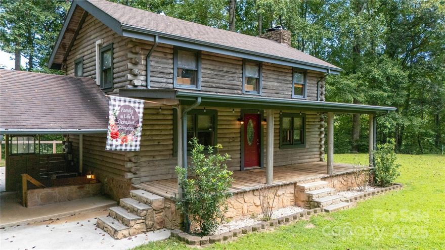 Charming 1.5-Story Log Cabin on 2.98± Acres – Private & Unrestricted!
Escape to this beautiful 2BR/2BA log cabin, tucked away on nearly 3 wooded acres. This peaceful retreat borders over 500 acres of Lake Tahoma land, offering privacy and natural beauty.
The open main level features hardwood floors, a stunning stone fireplace, and a kitchen with granite countertops—perfect for cozy nights or entertaining.
Upstairs is the spacious primary suite, while the lower level offers a bedroom, full bath, office/den, and laundry with a separate outside entrance—ideal for guests or rental use.
Enjoy outdoor living with a large back deck, concrete patio, and level yard. Also includes a 2-car garage, carport, and space to relax or explore.
Whether you seek a summer getaway, year-round home, or rental investment, this unrestricted property is ready for you. Check out the space on the property with a hookup for a camper or small cabin. 
?? Appointment Only – NO Drive-Bys!
?? Don’t miss your chance to own this mountain escape—schedule your showing today, to all investors this would make a great short or long term rental. With the added bonus of have a place to add either a small cabin or manufactured home this would produce great income. Bring your offers and come see this gem in Marion.
Update, the owners have rented the house out, this could be a plus for an investor. Reach out to me with any questions.