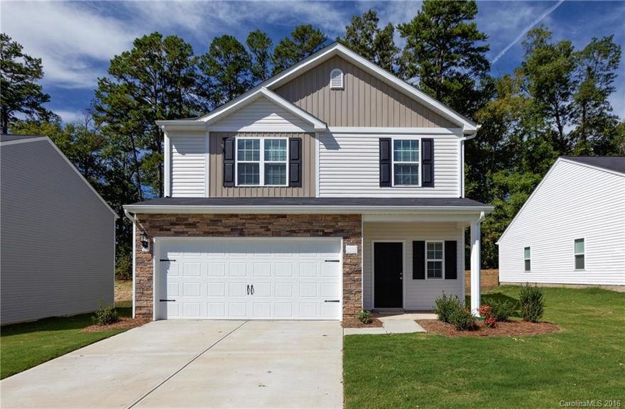 This beautiful 4 bedroom, 2.5 bath home features custom cabinets, brand new energy efficient kitchen appliances, vaulted ceilings, rounded corners and archways which add to this lovely home.  Laundry room on 2nd floor, attached 2 car garage.