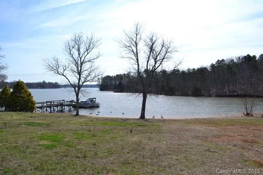 Awesome water view with a dock.  Come build your beautiful dream home on Lake Wylie!