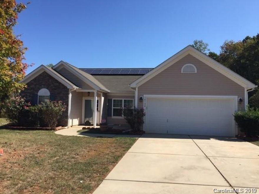 Wonderful ranch plan with split bedrooms. 2 bedrooms, hall bath, and office on the left side of the house and master suite on the right. Stainless steel kitchen with gas stove, granite counter tops, and marble bath countertops. Dining room has been converted to a den with double doors, which could be used as a 4th bedroom if needed. Owner has installed all new carpet and painted entire home a light grey. Gas fireplace in great room. HUGE backyard with shed hooked up with electricity! Available for immediate move in!