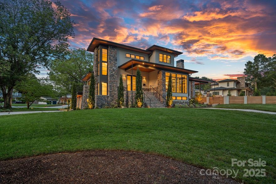 Stunning new custom home in the heart of SouthPark! The chefs kitchen with custom cabinetry, quartz counters, and an expansive center island is a show-stopper; including a SUBZERO refrigerator, 6-burner WOLF range, Cove dishwasher, etc.; leading to the scullery. The open plan with white oak hardwoods includes an abundance of glass for natural light shining throughout.  And, the great room features a breathtaking marble fireplace & 16-panel windows. The spa-like primary includes a marble-encased bath; both on the backsplash and flooring, with private access to the covered porch. Walk outside to the private backyard with a brand new salt-water pool and spa; wrapped in marble. Upstairs offers two more suites.  Leading in from the basement-level 3-car garage is a mud room/drop zone, a spacious bonus room with an extensive wet bar, two wine refrigerators, flex space and fitness center. A bedroom and bath complete this level as well. Luxury meets location in the heart of Southpark!