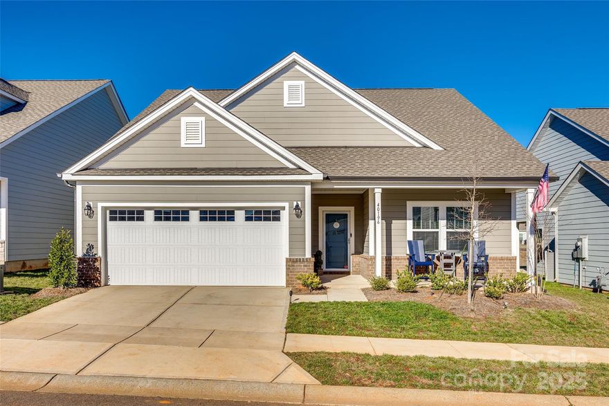 This stunning home in the sought-after Edgewater community is less than a year old and completely move-in ready. With 3 spacious bedrooms and 3 full baths, the thoughtful layout includes a main-floor primary suite featuring a private sitting area—perfect for unwinding. Enjoy formal and casual dining with both a dedicated dining room and breakfast nook, plus a screened-in back porch ideal for morning coffee or relaxing evenings. Upstairs, you’ll find a huge bonus room, an additional bedroom and full bath, and plenty of storage throughout. Edgewater offers resort-style amenities: pool, clubhouse, tennis courts, golf course, walking trails, and lake access with pickleball courts and a restaurant soon to be added! Why wait to build when this beauty is ready now? Schedule your showing today and step into the lifestyle you’ve been dreaming of!