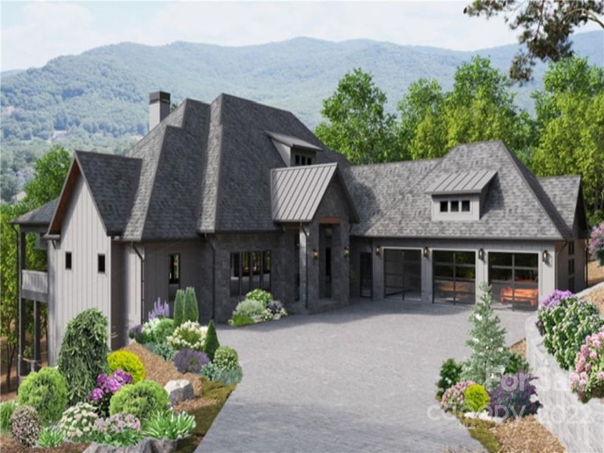 Welcome to the ultimate in MODERN LUXURY NEW CONSTRUCTION at The Cliffs of Walnut Cove. The thoughtful architecture of this main level living home makes it ideal for enjoying a blend of indoor and outdoor living. The expansive great room with soaring ceilings opens up to gorgeous long-range mountain views and amazing entertainment spaces which include multiple decks, two stone fireplaces and an outdoor kitchen. With views of Walnut Cove that abound from multiple rooms, your guests will be ensured a most inviting stay in their full en-suite personal accommodations. From the high-end finishes, appliances and beautiful modern selections to custom built-ins and a luxurious spa-like en-suite master bath, which includes his and hers custom closets, the builder spared no expense! This home also offers a full unfinished basement and an appointed space for a future elevator. With a Cliffs membership, you can enjoy all community amenities including golf, tennis, pool, gym, and more.