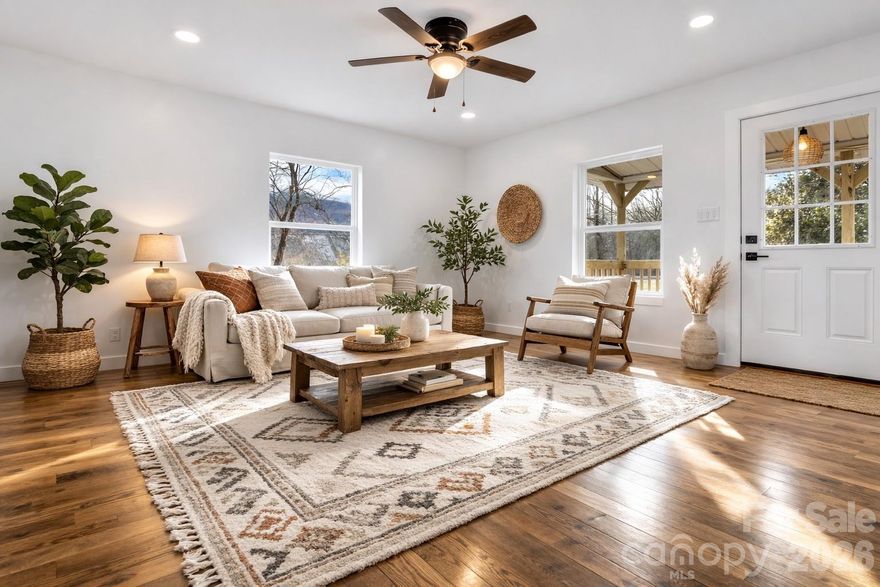 Completely renovated and full of charm, this adorable country cottage is move-in ready and beautifully updated from top to bottom. Every major system has been replaced, offering peace of mind for years to come — including a brand-new roof, new siding, new window, new doors, new HVAC system, new hot water heater, all new electrical, and all new plumbing. Extensive insulation has been added throughout the home — including all interior and exterior walls, attic, and basement — along with a newly installed vapor barrier, creating improved comfort and efficiency. Inside, the original hardwood floors have been beautifully refinished, blending timeless character with modern updates. The spacious, open-concept kitchen flows seamlessly into the living room, creating an inviting space for everyday living and entertaining. The fully renovated bathroom features all new fixtures and finishes. The fireplace adds charming ambiance (non-operational). Enjoy quiet mornings on the beautiful covered front porch large, mostly level half-acre lot. A storage building provides additional flexibility for tools or hobbies. Adjacent to picturesque pastoral property, the setting offers peaceful country views while still being just minutes to downtown Marion and offering easy access to the interstate. A rare opportunity to own a fully renovated cottage in a serene yet convenient location — this one is truly a charmer. Owner is licensed real estate agent.