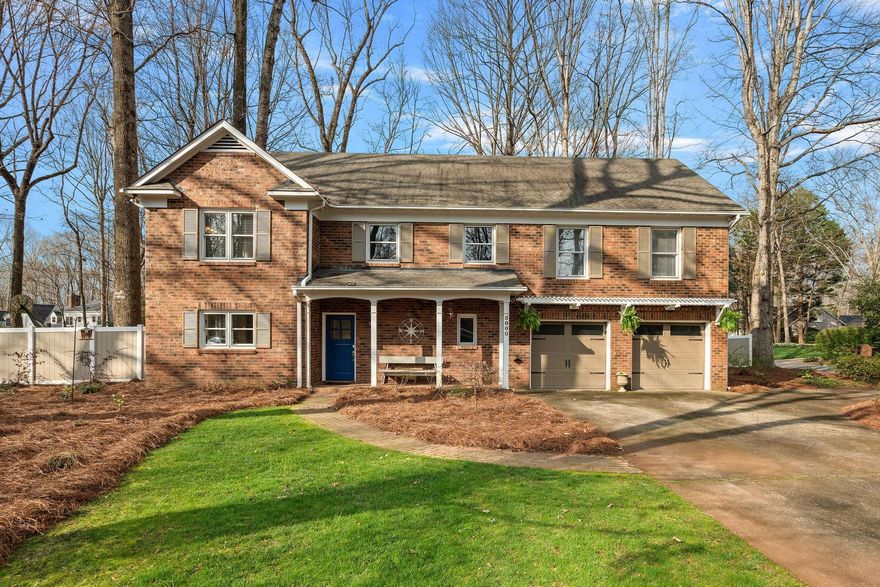 If you want to live in one of the prettiest parts of Cotswold, this is your chance! Rare two story home with vaulted wood ceiling in the family room and amazing back yard space! All bedrooms are upstairs, with a loft living space between Primary and secondary bedrooms. Kitchen provides terrific working counter space, plus a "furniture" piece island that will remain with the home. Built-in desk space could become a bar, or additional kitchen storage. The hallway from the attached garage has built-in cubbies for a mud room/ drop zone space.  Family room is large - with a fireplace as the focal point! Sliding glass doors open from both family and dining rooms to the covered back porch, and expansive deck and yard beyond. Upstairs offers large bedrooms, and the primary bedroom has his and hers walk in closets. Large bathroom with separate shower, frameless glass enclosure, double vanity and a soaking tub. This property offers so a terrific home with tons of growth potential in the future!