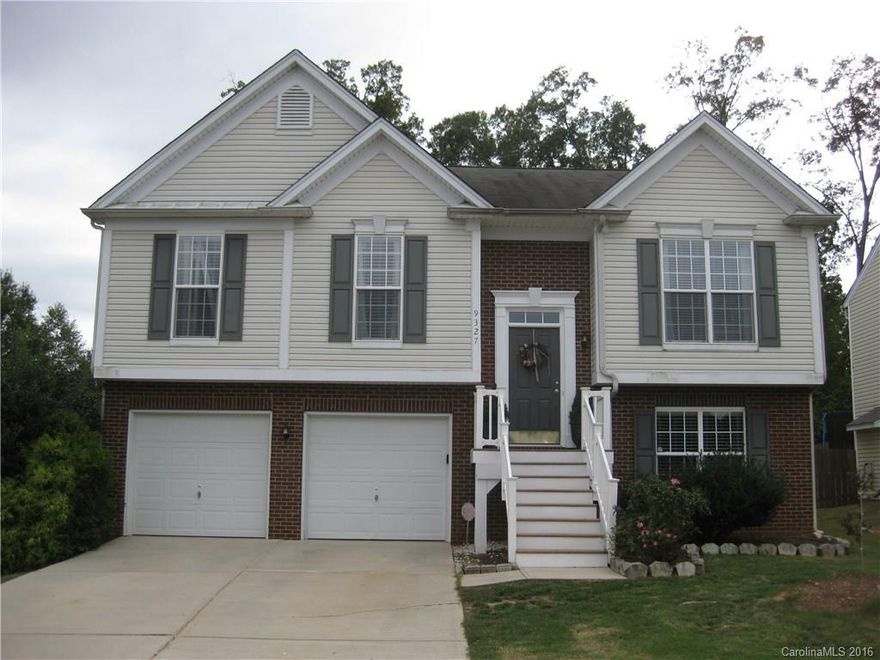 Charming house with open floor plan. Cathedral ceiling in living room and master suit. Crown moldings throughout the house. Bright kitchen with granite counter top. Fresh custom paint. Office in lower level can be used as guest room or 4th bedroom. Close to shops and restaurants. Easy access to I-485