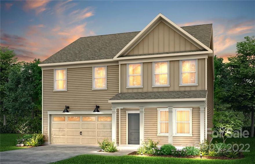 Initial offering in brand new master-planned neighborhood!  Located minutes away from the Rivergate shopping center, Lake Wylie and in close proximity to the Charlotte Douglas International Airport and uptown Charlotte.  This Hampton is a 5 bed, 3 bath open floor plan featuring a 1st floor Guest Bedroom, Stainless Steel Gas Appliances, Corner Fireplace and Covered Porch with large Patio.  Owners Bedroom, Secondary Bedrooms, Laundry and Loft on 2nd Floor.  Please contact listing office to set an appointment to view home site and floor plan in one of our nearby neighborhoods.  We are offering an elevated finance incentive with use of our preferred lender, for a limited time.  HOA fees includes High-Speed Internet and TV service.  Contact us to learn more about the neighborhood and our new home line-up!
