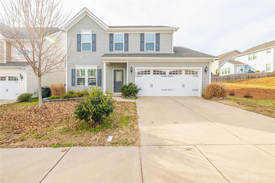 Beautiful 2 story single-family house with fenced backyard located in the amenity rich community, The Mills at Rocky River is Available NOW! Open floor plan with large family room open to the upgraded kitchen with granite countertops, backsplash and gas range. Large morning room is adjacent to the kitchen with endless possibilities! Upstairs features large bonus room area, 2 spacious bedrooms and very large master suite with extra storage. Brita whole house water filtration system was installed. Refrigerator, Washer and Dryer are included in rent. Water, Gas and Electricity are tenant's responsibility. Community amenities include club house, community pool, fitness center, playground, sports fields, walking trails etc. Top rated schools in the community.

Every tenant above 18 years will require credit/background check/proof of funds/application fee.