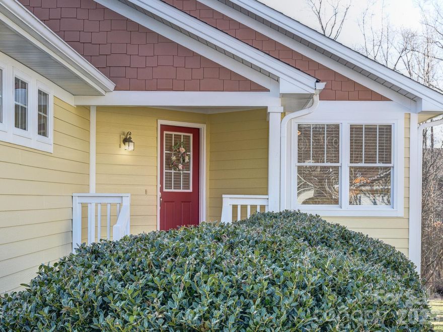 Welcome to this beautiful home in the great little community of Fox Glen.  This well-maintained home features an open floor plan w/vaulted ceilings with warm hardwood flooring & fans on main level & lower level features a complete living area w/ it's own kitchen, family room, 2 bedrooms & bath, plus its own laundry room. The lower level has it's own private entryway & features a screened in porch. The primary bedroom is ensuite and features a walk-in closet w/ custom shelving.  Both levels feature a fireplace and it's own laundry room.  Perfect for a multi-generational family or a great rental apartment/investment property.  This community has its own pool, clubhouse and playground.  The furnishing could be included with a few exceptions which are listed in attachments.  A perfect blend of style and functionality, completely turnkey & move-in ready located in a quiet and walkable neighborhood located between Hendersonville & Asheville so the best of each are easily available.  Great opportunity for the price!