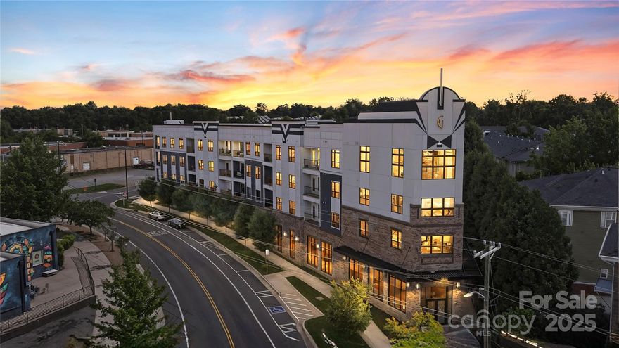 Step into the ultimate NoDa penthouse—where skyline views and nonstop energy collide! This one-of-a-kind home has never hit the market before, and it delivers in every way: soaring 12-foot ceilings, jaw-dropping 180° views of Uptown and the light rail, and not one but TWO premium parking spaces plus a storage locker. The amenity deck is straight out of a resort, with fire pits, gas grills, and plenty of space to kick back or entertain. And when you’re ready to hit the town? You’re just steps to the light rail and literally next door to Great Wagon Road Distillery. This isn’t just a condo—it’s your front-row seat to everything NoDa has to offer.  If you really want "move in ready", the furnishings are available for an additional $50,000.