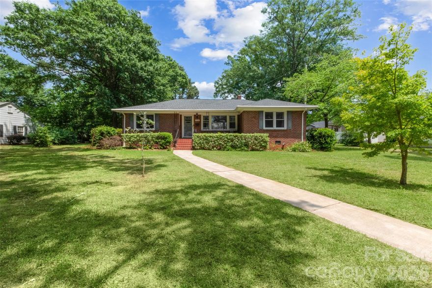 Cozy ranch home nestled in a convenient Beaty Estates neighborhood with mature trees and timeless charm. This 2-bedroom, 1.5-bath home offers comfortable living with a warm gas log fireplace and beautiful granite countertops in the kitchen. Major updates include a roof that is only 3 years old, adding peace of mind for the next owner.
