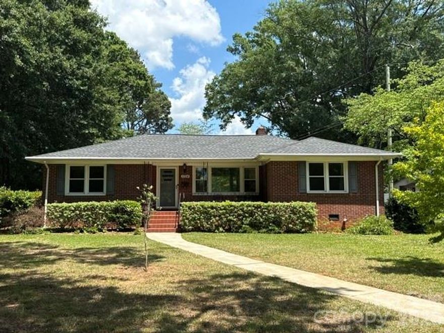 Cozy ranch home nestled in a convenient Beaty Estates neighborhood with mature trees and timeless charm. This 2-bedroom, 1.5-bath home offers comfortable living with a warm gas log fireplace and beautiful granite countertops in the kitchen. Major updates include a roof that is only 3 years old, adding peace of mind for the next owner.