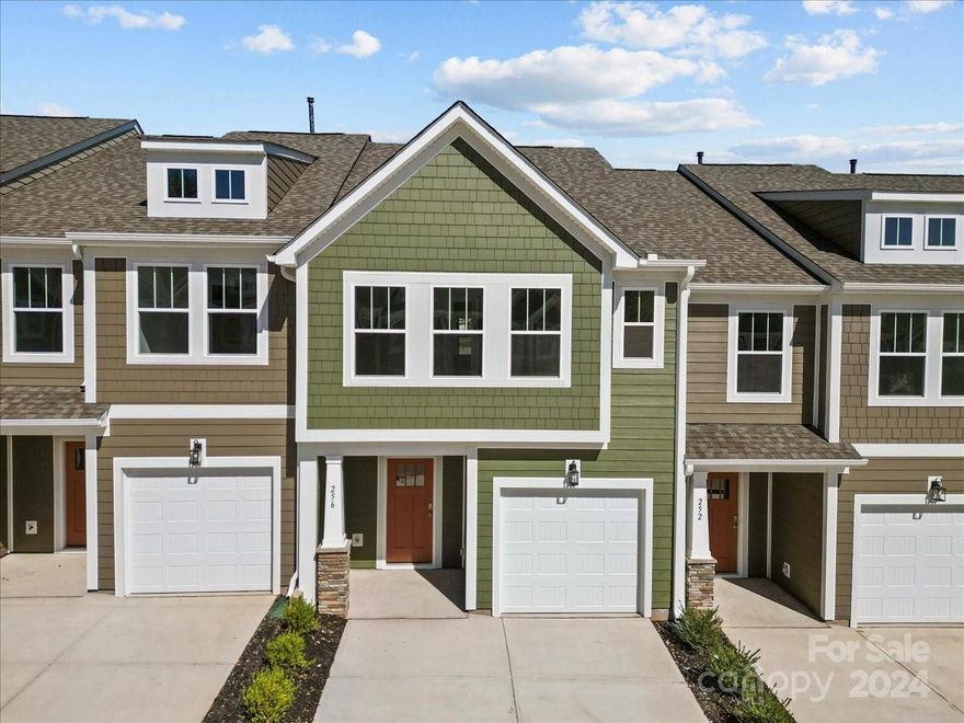 Welcome to Gateway Village in Travelers Rest, SC! We are located only 30 minutes from Downtown Hendersonville and we have easy access to I-26 and Asheville. Join our community and experience a lock and leave lifestyle surrounded by the beauty of the mountains. Our Litchfield townhome offers an open floorplan with large kitchen island, granite countertops, all appliances included, and a spacious Primary Suite with a tiled shower and walk in closet. Two additional bedrooms and laundry complete the upstairs.There is also a back patio with outside storage along with a one car garage and double parking pad. All our homes feature our Smart Home Package including a video doorbell, keyless entry and touch screen hub. Additionally, our homes are built for efficiency and comfort helping to reduce your energy costs. Our dedicated local warranty team is here for your needs after closing as well. Come by today and make Gateway Village your new home! An added plus is lawn maintenance is included.