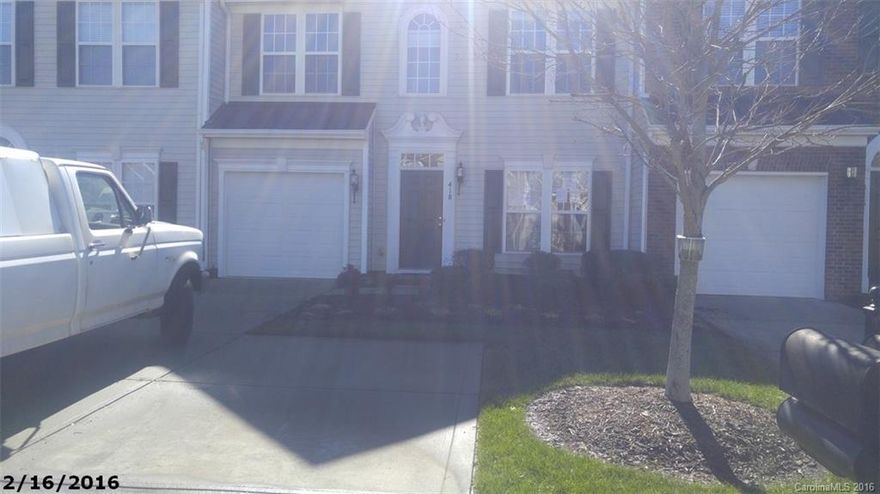 Cute 3 bedroom, 2.5 bath townhome in a very convenient location to I-77! Property Sold As-Is.