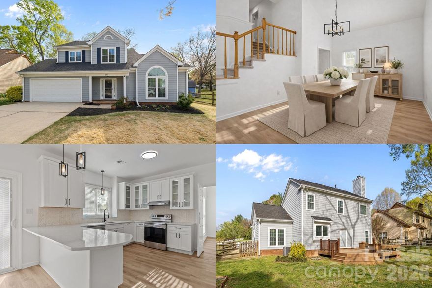 Ideally situated in South Charlotte, this home offers a lifestyle centered around convenience, connection, and everyday ease. Enjoy close proximity to Ballantyne’s shopping, dining, and entertainment options, along with nearby parks and outdoor spaces that provide opportunities to relax and recharge. The surrounding area offers access to major roadways, making commuting and daily errands more efficient. Established infrastructure, local services, and a variety of amenities contribute to a setting that supports both active and comfortable living. Thoughtful updates have been completed throughout the home over the years, reflecting consistent care and long-term investment. Improvements include major exterior work such as roof and chimney updates, gutters with guards, Hardie siding with vapor barrier, and exterior repair and repainting. Additional enhancements include added attic insulation, replaced attic ductwork, tankless water heater, replaced HVAC system with surge protection, triple-insulated vinyl windows, updated front and patio doors, renovated main bathroom, complete kitchen and family room remodel with new appliances, updated electrical outlets, Hunter Douglas blinds, custom deck, widened driveway, Zoysia front lawn, and a new garage door opener. Whether spending time exploring nearby destinations or enjoying a quiet evening at home, this home offers a comfortable setting with easy access to key destinations and everyday amenities. Schedule a showing to experience the location, updates, and lifestyle this home offers.