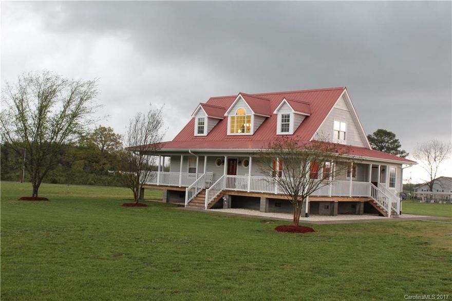 Welcome home! Beautiful home, accompanied with a guest home, and storage shelter and a huge 75X60 metal shop with roll up doors and storage bays. This property is immaculate. Owners def show pride of ownership here. Home has beautiful wood and tile floors. Wrap around porch with long range views across the 12 Acres of land that comes with it. Property has pasture land that would work great of horses or cattle. Unique and remarkable property!!!