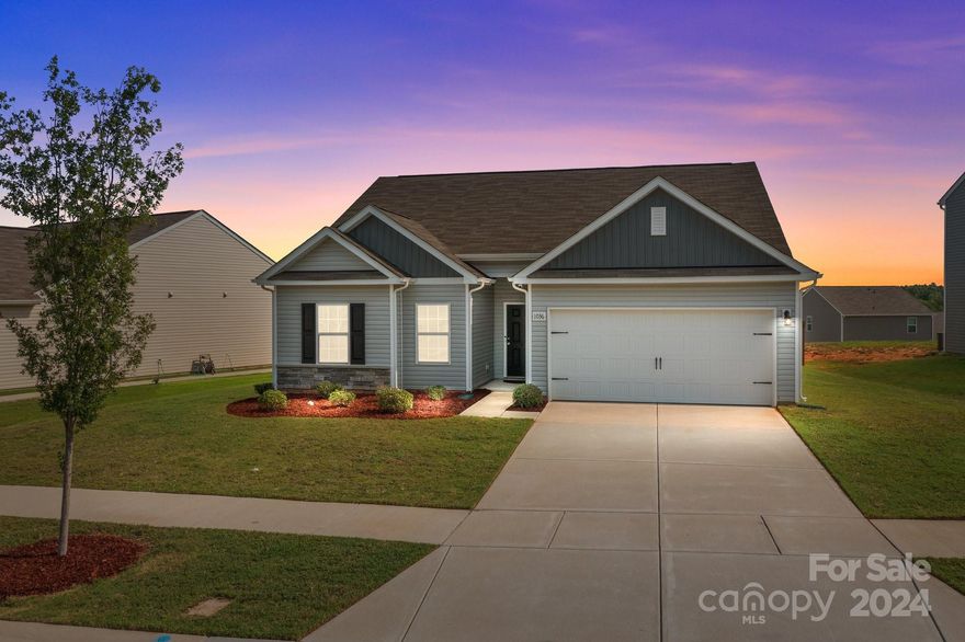 Welcome to this pristine, charming ranch home in The Reserve at Canyon Hills subdivision! Step into a freshly painted interior that radiates warmth and style, featuring an open floor plan with vaulted ceilings. The kitchen is equipped with stainless steel appliances, granite countertops, and a cozy eat-in area. The primary suite boasts a walk-in closet and a private bathroom with a walk-in shower.  Enjoy the large fenced backyard.  The spacious two-car garage ensures ample parking. The open floor plan creates an inviting ambiance, perfect for gatherings and daily living. This home embodies comfort and functionality, offering a delightful retreat!