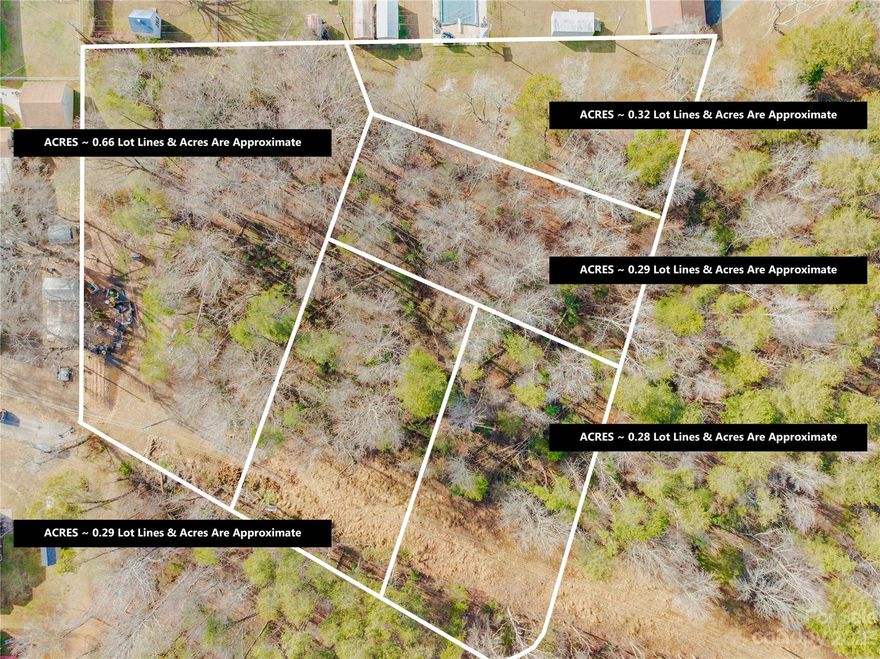 Nearly two (2) acres less than five (5) mins from I-85. Lots have been subdivided. Tap fee required for sewer and water.