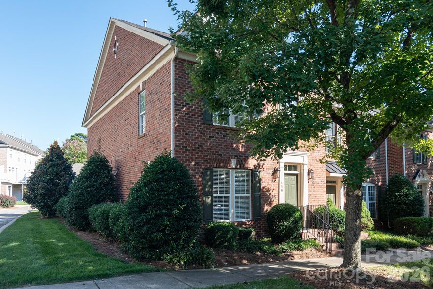 A RARE END CORNER brick townhome in Davidson Bay!  This home features the largest private courtyard in the neighborhood, complete with a pergola and ample outdoor space.

The interior has been thoughtfully updated with wood flooring and a spacious kitchen featuring quartz countertops, a tiled backsplash, and a dishwasher that is only two years old. Additional upgrades include  lighting fixtures, an updated secondary bathroom with vanity and tile, and an HVAC system that is also only two years old.

The location is ideal, offering a short walk to downtown Davidson’s restaurants, shops, library, and cafes. It is also conveniently close to Davidson College for various sporting and cultural events.

Don't miss this rare opportunity !!!

Listing Agent is related to seller