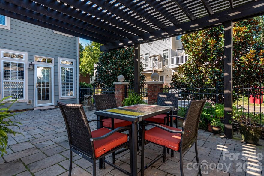 A RARE END CORNER brick townhome in Davidson Bay!  This home features the largest private courtyard in the neighborhood, complete with a pergola and ample outdoor space.

The interior has been thoughtfully updated with wood flooring and a spacious kitchen featuring quartz countertops, a tiled backsplash, and a dishwasher that is only two years old. Additional upgrades include  lighting fixtures, an updated secondary bathroom with vanity and tile, and an HVAC system that is also only two years old.

The location is ideal, offering a short walk to downtown Davidson’s restaurants, shops, library, and cafes. It is also conveniently close to Davidson College for various sporting and cultural events.

Don't miss this rare opportunity !!!

Listing Agent is related to seller