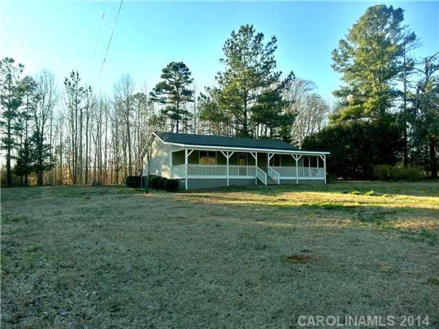 Recently updated 2 BR ranch style home with alot of southern charm! Sit back and enjoy the large front wood porch overlooking 2.28 country acres! Master bedroom has great closet space and a large master bath. Large open kitchen flows to rear laundry area and second bedroom with hall full bath. This house is a MUST SEE!