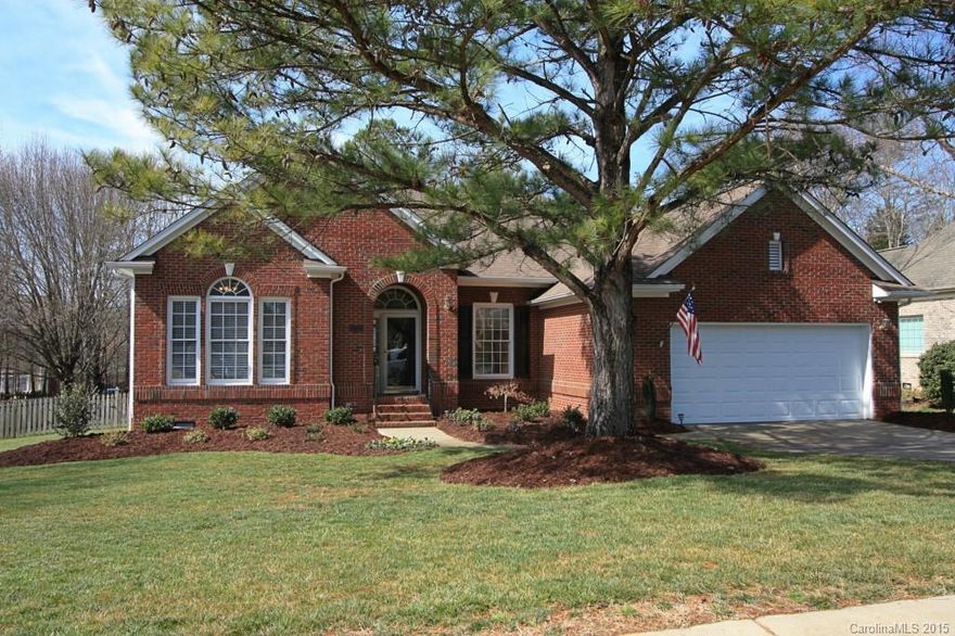 Beautiful, spacious ranch with 10 ft ceilings featuring 4 bedrooms plus private office with french doors. Updated kitchen with ample storage, newly refaced 42" cabinets, two pantries, stainless appliances including double ovens & gas stove-top, granite & tile backsplash. Bathrooms with updated tile and faucets. Open great room with surround sound, built-ins & gas log fireplace overlooking 2 tiered deck with gas grill hook-up and fenced yard. Exterior paint & upgraded irrigation system 2014.