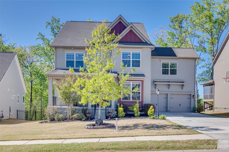 Ivy floor plan in highly sought after Retreat at Rayfield! This home has everything and fits all your future needs, including a pool and unfinished basement with 1600 sq ft of potential equity! This five bedroom PLUS a bonus/bedroom ensuite, has a secondary primary en suite on the main, along with an office, dining room. Open floor plan, perfect for entertaining, includes a gourmet kitchen, granite countertops, 5-burner stove, stainless steel appliances. Upstairs you will find a bonus room/ensuite perfect for family movie night along with three additional bedrooms and the primary bedroom with a HUGE walk-in closet, dual sinks, and a private sitting area complete with fireplace. Home sits quietly at the back of the neighborhood, on a private wooded lot perfect for entertaining, with a large deck overlooking your own private saltwater heated pool. A true backyard oasis! Conveniently located to Ballantyne shopping and all IL has to offer including award winning schools and LOW taxes.