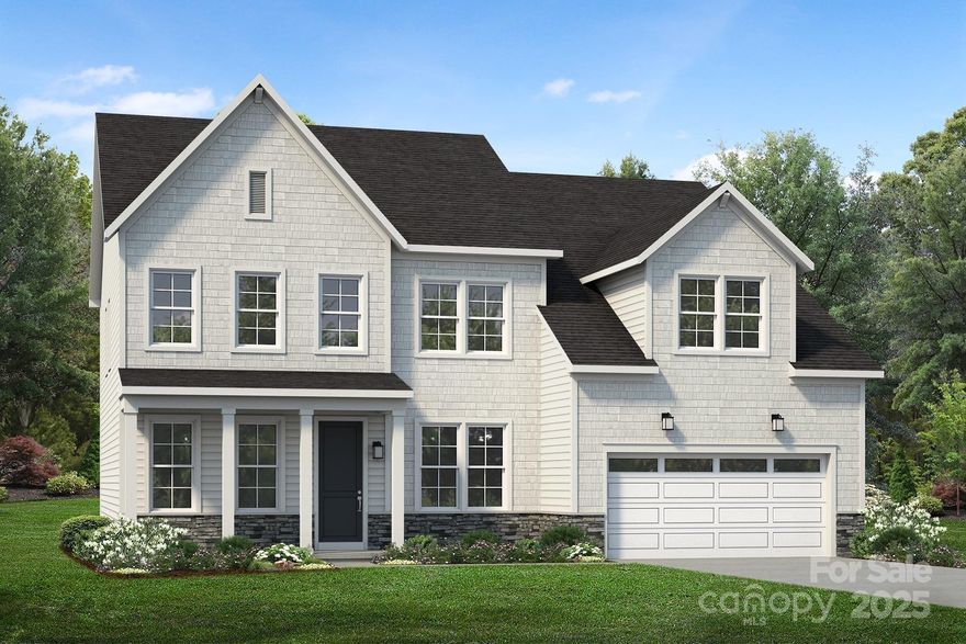 Experience Luxury Living in The Nayan — Where Elegance Meets Everyday Comfort

Step into The Nayan, a beautifully crafted two-story home in Griffith Lakes, Charlotte’s premier low-maintenance community surrounded by natural beauty and resort-style amenities. With 4 bedrooms, 3.5 bathrooms, a loft, formal dining room, and a versatile flex space, this home is designed for both style and flexibility. The large, private backyard adds the perfect outdoor escape.

The impressive foyer sets the tone, opening to a gracious formal dining room and a multi-purpose flex room—ideal for entertaining, hosting guests, or creating the perfect work-from-home setup. An extended everyday entry makes daily routines effortless and offers the perfect spot to customize your dream drop zone.

At the heart of the home, the chef-inspired kitchen features a generous island, elegant quartz countertops, a gas stove, and upgraded luxury vinyl plank flooring throughout the main level. It’s a space designed to elevate both cooking and gathering.

Upstairs, the primary suite becomes your own serene retreat with an oversized walk-in closet and a freestanding soaking tub framed by a large picture window—a luxurious sanctuary for unwinding. A spacious loft provides endless possibilities, from a second living area to a playroom or office. Each secondary bedroom boasts its own walk-in closet, ensuring comfort and storage for everyone.

Life at Griffith Lakes is unmatched. Future resort-style amenities are projected for completion in 2026, including a clubhouse, fitness center, outdoor pool with cabanas, hot tub, pickleball & tennis courts, bocce ball, grilling areas, and cozy firepits. This community is crafted for elevated living and endless enjoyment. Enjoy access to a 17-acre lake and over 5 miles of scenic walking trails, all just minutes from Huntersville, Concord, and major highways I-485, I-77, and I-85.

Discover the perfect blend of convenience, tranquility, and elevated living in one of Charlotte’s most sought-after communities. The Nayan is ready to welcome you home.