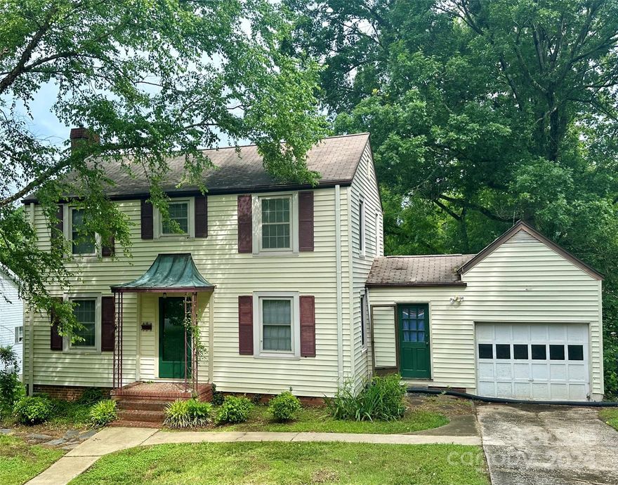 Great flip or rental opportunity.  Central location, replacement windows, hardwood floors, rear wood deck, & fireplace.  Close to hospitals, colleges, parks, greenways, golf courses, restaurants, coffee shops, & micro breweries.