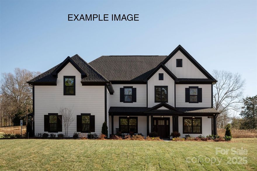 Charming Craftsman exterior welcomes you with a wide front porch & painted Hardie® siding & board/ batten accents. Impressive 2-story foyer & formal room; study w/ tray clg. Tucked away is a large guest suite. Rear covered porch! KT has quartz counters, 42" white perimeter cabs w/ grey mist painted cabs at island, soft close doors/drawers, double trash pullout, GE Profile SS app w/ 36" gas cooktop & extraction hood vented outside, large SS undermount sink w/ matte black hardware. Flanking the gas fireplace are 2 niches w/ base cabs & floating shelves. Drop zone in mudroom. Upstairs is a large Bonus & luxurious Premier Suite w/ tray clg & huge WIC. Premier Bath has large tiled shower, soaking tub, quartz counters, white cabs, tiled floor, matte black hardware. Jack & Jill bath. Secondary baths include raised height vanities, quartz counters, tiled floors. 6.5" French Oak hardwoods throughout main living areas; stairs have oak treads & iron twist railings for an elegant touch. .51 acres.
