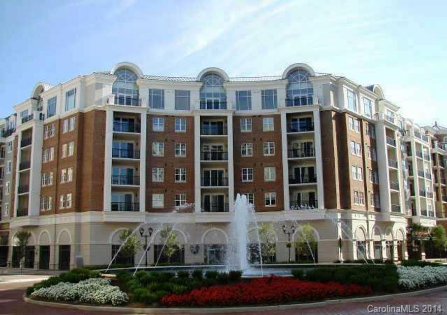 Beautiful Piedmont Row condo available for rent. This unit offers privacy and views of the Piedmont Row circle and restaurants. Condo has brand new paint and carpet. Hardwood floors throughout main living area with a huge kitchen, large granite topped island, and stainless appliances. Upgraded front loading washer and dryer located inside a spacious walk in closet. This condo is located in the amenities building. A short ride up the elevator provides access to the pool, grilling areas, and view.