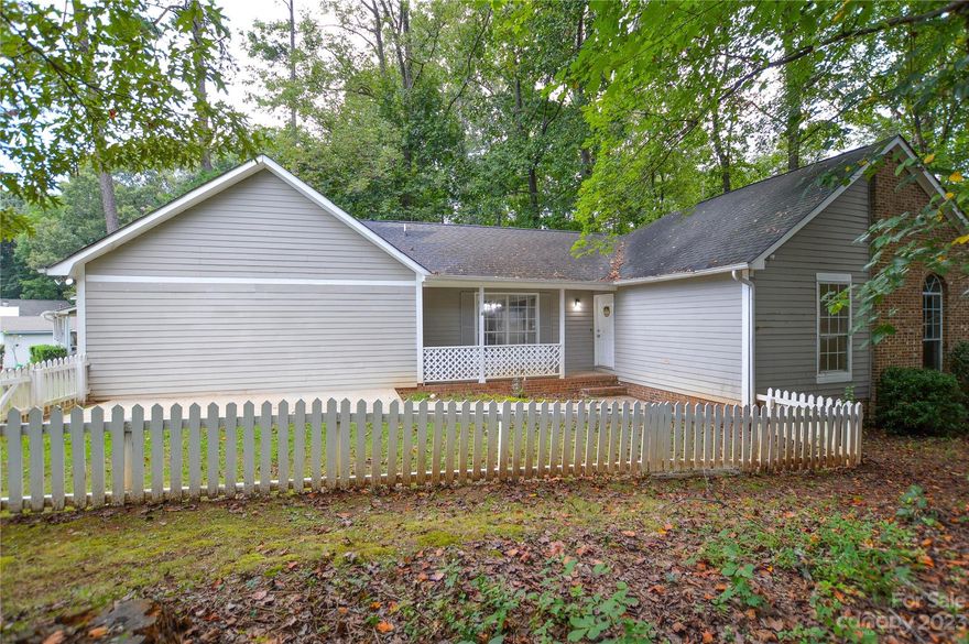 Nestled on a corner lot in a mature neighborhood in Mint Hill. This home is basically a blank slate  for the new homeowner to update as they wish. Enjoy these new fall mornings and evenings sitting on the front porch or out back on the deck. Plenty of room in the oversized great room to take in the game or entertain ! Three nice sized bedrooms on the opposite side of home . Owners bedroom offers a ensuite bathroom and a separate closet.  Come take a look and see the possibilities for yourself.