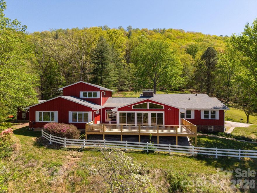 Fabulous Fairview Farmhouse on 3.55 acres with sweeping long-range views and exceptional flexibility. The property features a 3BR/2BA/1HB main home plus a separate 2BR/2BA apartment—ideal for multi-generational living, a guest residence, or income-producing rental.
The one-level main house is designed for comfort and entertaining, with a spacious great room showcasing cathedral ceilings, skylights, and a striking stone fireplace. The open kitchen is well-appointed with a large island, abundant quartz countertops, double ovens, and a six-burner gas cooktop, flowing seamlessly into a formal dining room perfect for gatherings of friends and family. A standout sunroom captures panoramic views through five sets of sliding glass doors and features radiant floor heating, a gas fireplace, and wood-clad vaulted ceilings—creating a warm, light-filled retreat year-round. Step outside to the Trex deck to relax or entertain while overlooking the lower pasture and surrounding landscape.
The unfinished basement offers generous space for a workshop, studio, or future expansion.
The separate apartment, with its own private entrance, spans two levels for added privacy and includes two bedrooms, two full baths, a full kitchen and dining area, and a living room with a gas fireplace—an excellent option for guests, remote work, or rental income.
Major updates include a new roof, skylights, and main house heat pump (2024). New garage door opener 2026. There is a partial home generator that is regularly serviced.
Check out the video !  https://www.youtube.com/watch?v=kSuNbEO6bC0