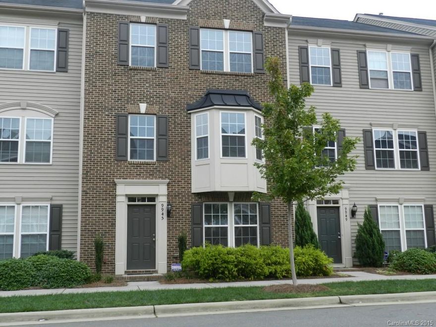 This Townhouse is designed and built with flexible living areas on 3 levels. The unit has Two Master Bedroom Suites, a Main Floor Office (3rd BR conversion potential) with Tile Floors and full bath,  Beautiful Chef's Kitchen with Upgrades.  Easy access to I-77/485. Close to Shopping, Restaurants, and Movies.  Sensational lighting, Open Living Room that leads to a deck with Pool View.  Fairly private in Back! One car rear entry garage with specially designed integral storage area.  Don't Miss.