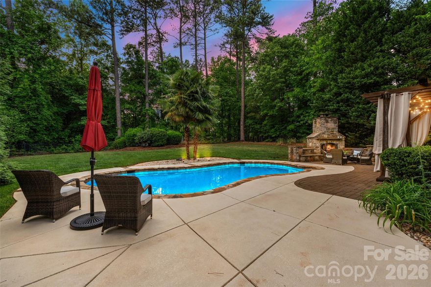 Deeded boat slip and a stunning resort-style pool set the stage for this charming 2-story home in Denver’s amenity-rich Sailview community, offering exceptional indoor-outdoor living and the ultimate Lake Norman lifestyle. This warm and inviting floor plan features a dramatic two-story great room filled with natural light from expansive windows, creating an airy and welcoming atmosphere. A delightful sunroom offers the perfect spot for morning coffee with seamless access to the backyard retreat. Step outside to an extraordinary fenced backyard oasis designed for entertaining, featuring a pergola, in-ground saltwater pool, and a striking stacked-stone gas fireplace, ideal for gatherings year-round. The main level includes a flex room for an office with a full bath, or perfect for guests or flexible living needs for a 5th bedroom. Upstairs, the spacious primary suite boasts dual closets and vanities, accompanied by two additional bedrooms, a convenient laundry room, and a large bonus room offering endless possibilities. Curb appeal abounds with a charming front porch made for rocking chairs and relaxing mornings. Located in highly desirable Sailview, residents enjoy top-tier amenities including a community pool, clubhouse, tennis and pickleball courts, sidewalks, streetlights, and a vibrant social calendar. A truly special home offering comfort, style, and an active lake lifestyle.