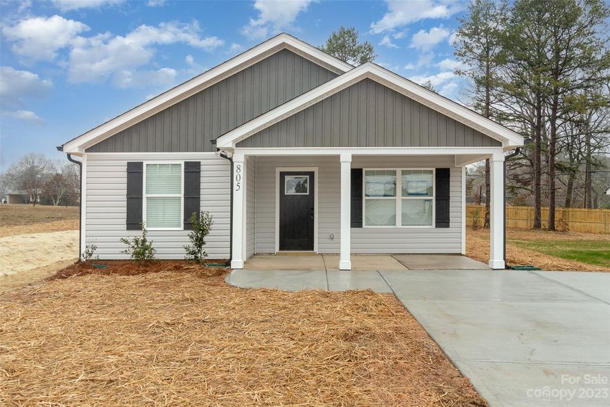 Welcome to your new home! This modern 3-bedroom, 2-bath new construction boasts an open layout, granite countertops, slow-close cabinetry, and luxury vinyl plank flooring. Located near downtown Landis, it offers the perfect blend of convenience and style. Don't miss out – schedule a viewing today!