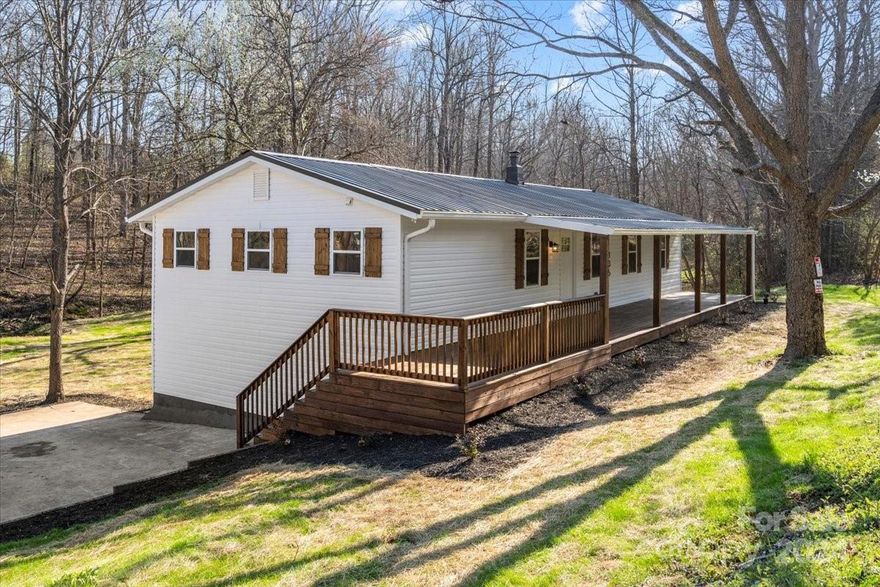 Welcome to 135 Maggie Drive, a beautifully renovated home in Gaffney, SC on 2.91 acres with a flowing creek and a lovely little pond. The property has a fig tree, walnut trees, persimmon trees  plenty of room to plant a large garden or develop the land to the dream of your heart. Located on a quiet road in the country with no restrictions yet only 2 miles from I-85 at Hwy 18! Such a prime location; less than 5 miles to downtown Gaffney, 14 miles to Shelby, NC & 32 miles to Spartanburg, SC. Property comes with a 30x20 detached two-car carport with electric and has space for a hobby shop or workshop. The home features a newer metal roof and a huge covered front porch, perfect for rocking chairs. Home is outfitted with new vinyl siding, windows, shutters, gutters, HVAC, water heater, bathrooms, kitchen, flooring & paint. Where else can you find a 4 bedroom home on nearly 3 acres with a creek and a pond at such an affordable price? Don't delay to schedule your private showing today!